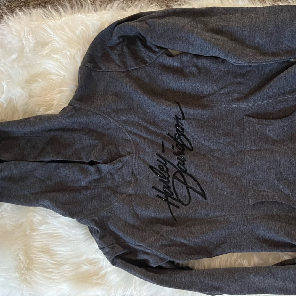 Like new Harley Davidson grey hoodie